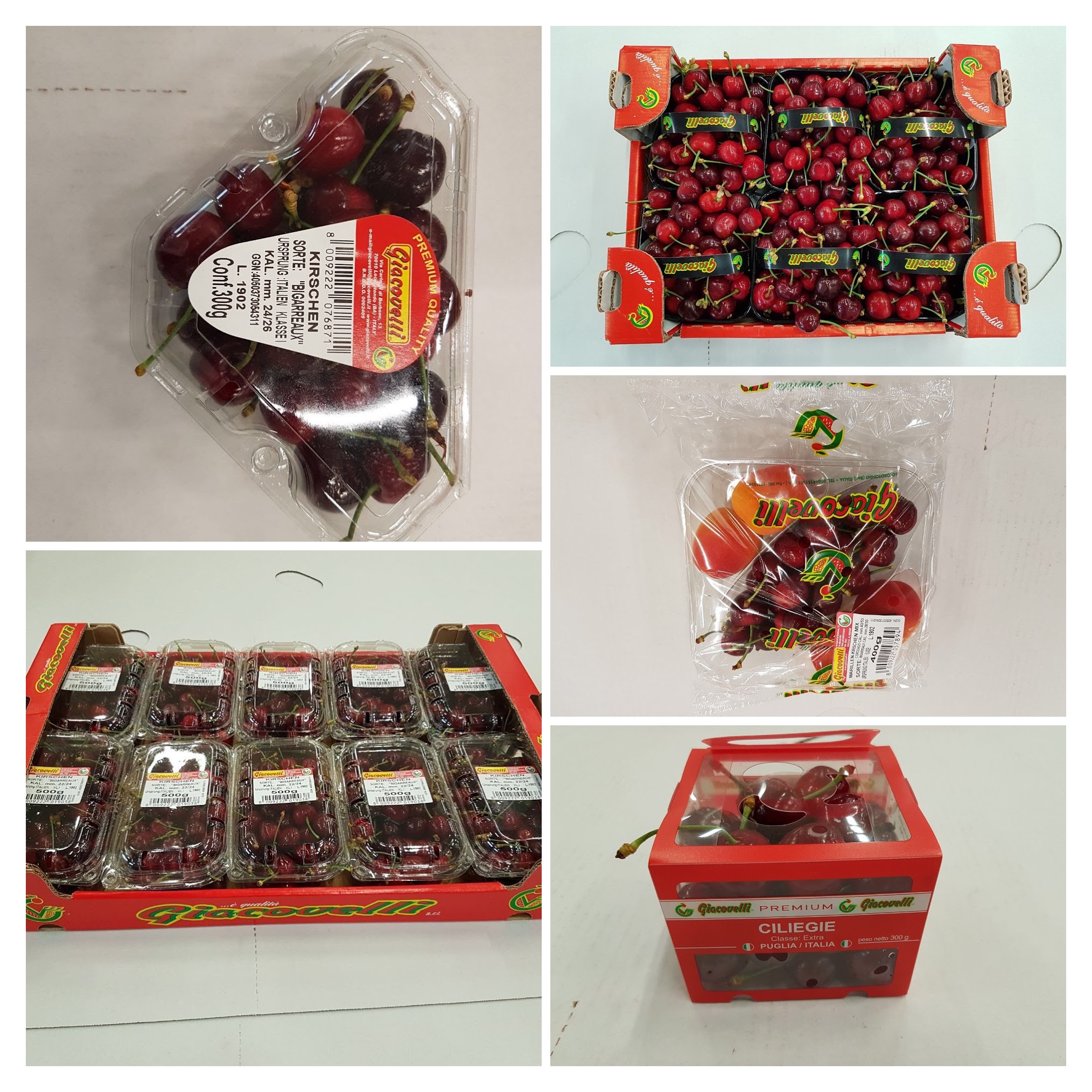 Cherries prepacks