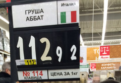 Pere Abate italiane in vendita presso un punto vendita Auchan a Mosca nel gennaio 2014